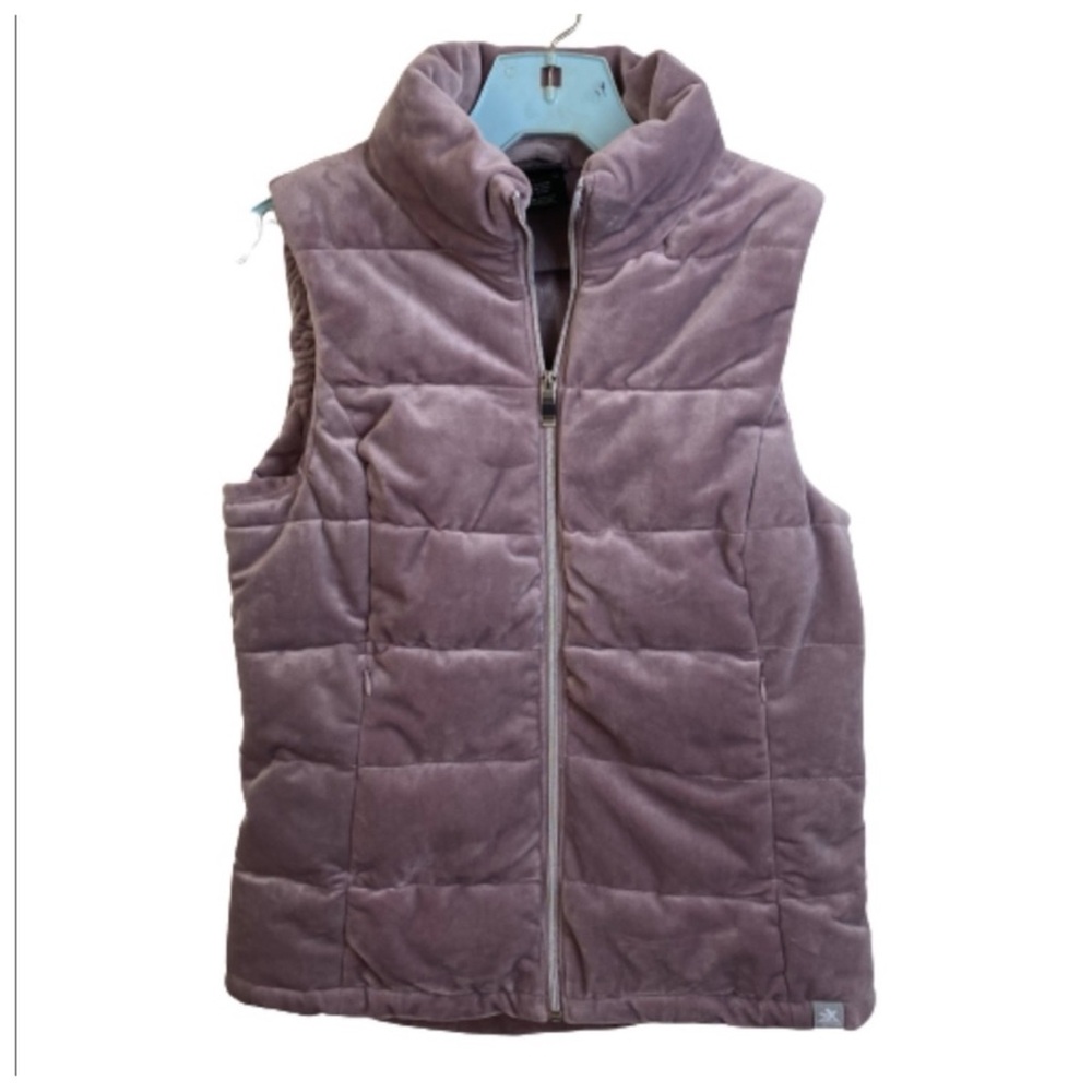 ZeroXposur women's velour pink ash puffer vest size small - Picture 3 of 7